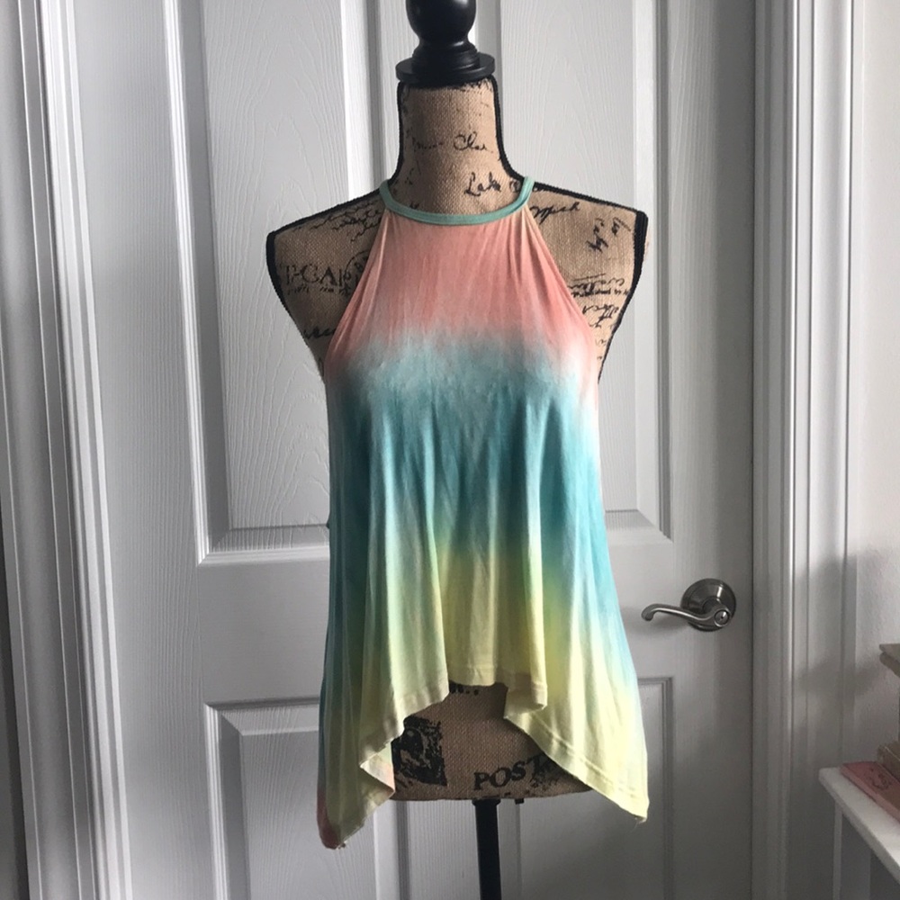 Rainbow ombré shirt